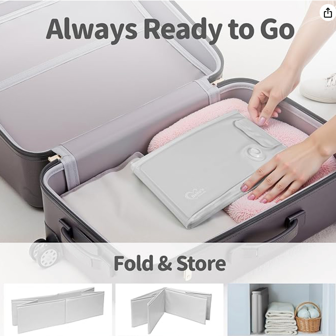 Bella’S Friends Baby Collapsible Bathtub, Travel Bath Tub for Baby, Foldable