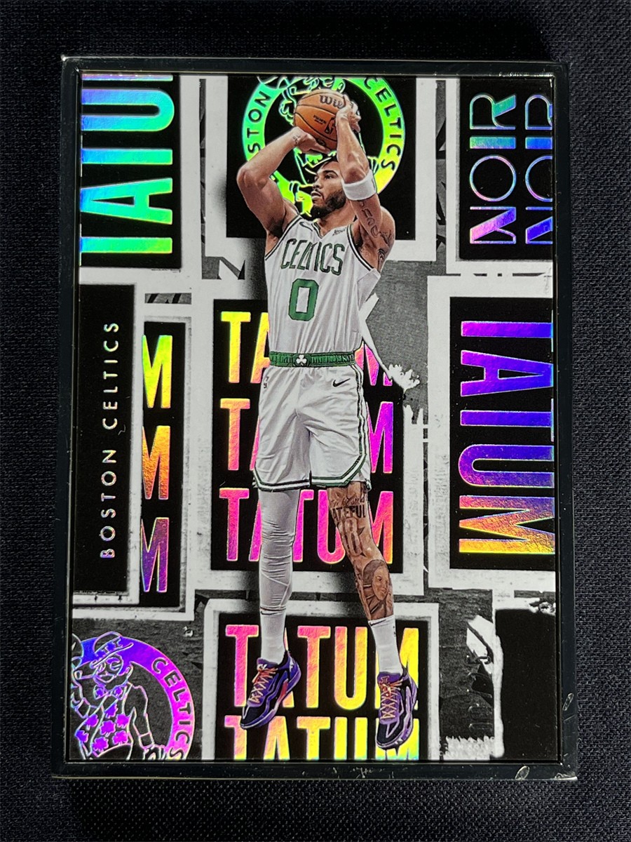 2023-24 Panini Noir Jayson Tatum #275 Metal Frame Motion Picture Celtics /25