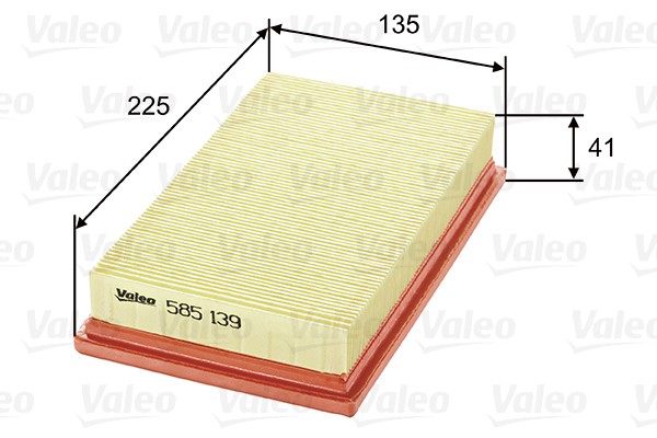 VALEO-OE 585139 Air Filter for FIAT
