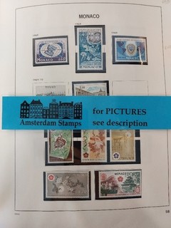 Monaco 1970 1982 vf MNH collection in DAVO album High CAT