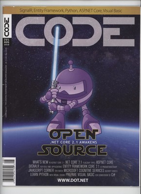 CODE Jul Aug 2018 .NET Core 2.1 Open Source Magazine