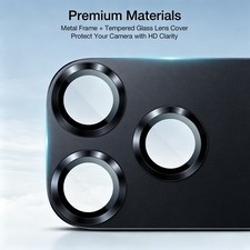 For iPhone 18 Pro Max 17 Pro Max Full Cover Metal Camera Protector Lens Glass — image 8