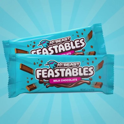 MrBeast Feastables Milk Chocolate Bar Original New Feastable Bars 60g Mr.Beast