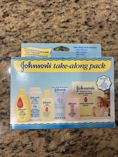 Vintage Johnsons's Baby Take-Along Travel Pack Powder Bath Shampoo Lotion