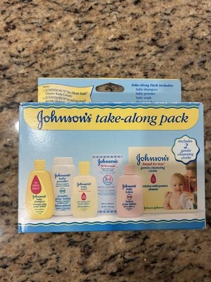 Vintage Johnsons's Baby Take-Along Travel Pack Powder Bath Shampoo Lotion