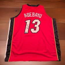 Bam Adebayo Miami Heat Basketball Custom Singed Jersey  Beckett Authenticated
