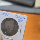 1898 Barber Quarter 25C Silver Circulated US Coin Uncertified Collectible