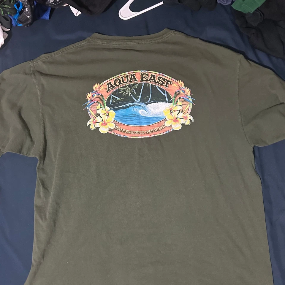 Vintage Aqua East Surf Shop T-Shirt Size XXL - Image 3 of 4