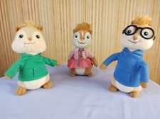 TY Alvin And The Chipmunks Chipettes Beanie Babies Plush Stuffed Toy Set of 3