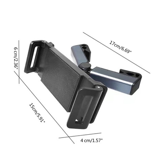 Flexible Car Headrest Bracket Tablet Holder 360° Rotate for 4.7-12.9inch Devices - Photo 8/8