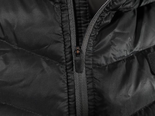 Giacca Nike donna piccola nera puffer piumino d'anatra cappuccio isolato Gorpcore - Foto 9 di 10
