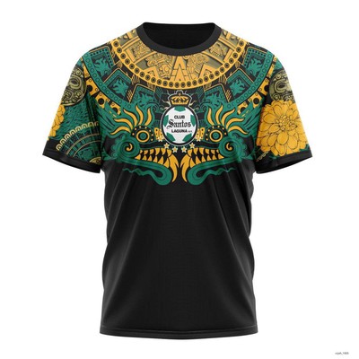 Personalized Liga MX Santos Laguna Shirt 3D Specialized Design In Native Style