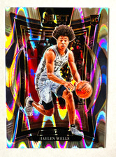 2024-25 Panini Select Jaylen Wells SILVER Seismic Prizm RC #79 Grizzlies Rookie!