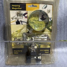 Helping Hand Soldering Tool With Magnifying Glass And Alligator Clamps