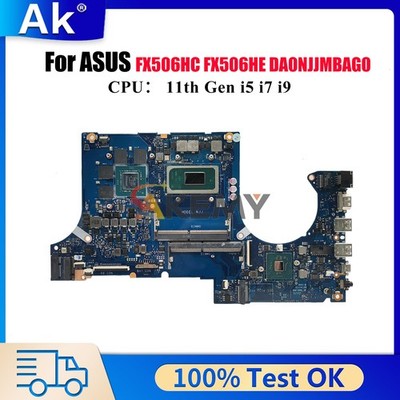 DA0NJJMBAG0 Motherboard For ASUS FX706HC FX706HE FX706HF Mainboard W/CPU