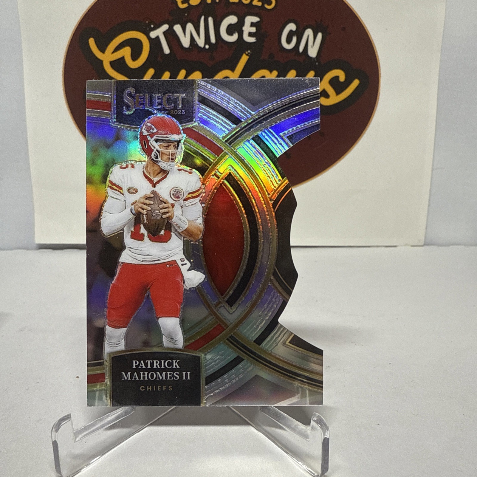 2023 Panini Select - Premier Level Patrick Mahomes II #140 Silver Prizm Die-Cut
