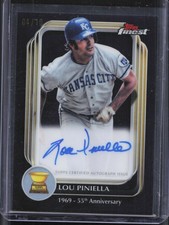 2025 Topps Finest Lou Piniella Rookie Cup Anniversary Auto Black Refractor /10