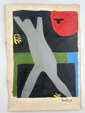 Henri Matisse COA Art Painting Original Drawing Vintage Paper Signed