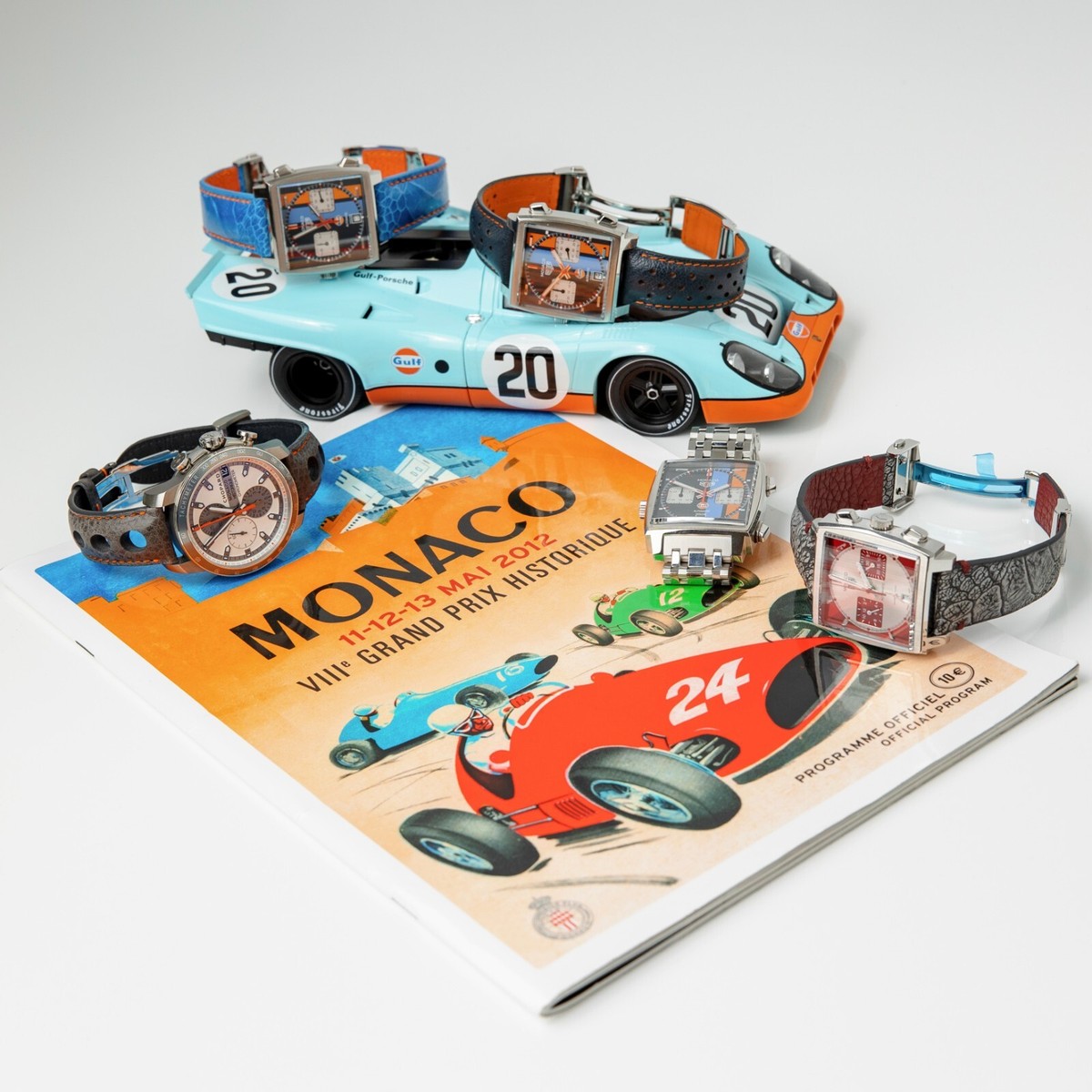 Rare Tag Heuer Monaco Gulf Racing Steve McQueen (w/Bespoke Strap