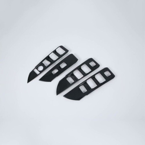 Carbon Fiber 4PCS Window Lift Switch Panel Cover Trim For Acura TLX 2015-2022 - Picture 6 of 14