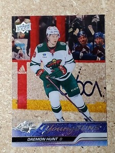 Daemon Hunt 2023-24 Upper Deck Young Guns Clear Cut Rookie Parallel #494 RC