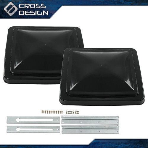 New Black 14" x 14" Replacement Roof Vent Cover For Camper RV Trailer Ventline - 第 2/12 張圖片