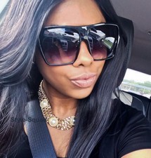 Oversized XXL Big Drop Square Aviator Large Jumbo WaYfe Women Sunglasses 8818 XL