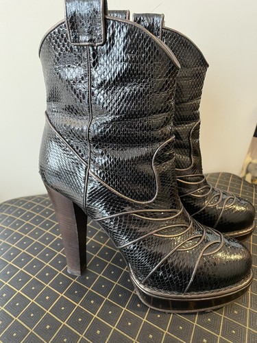 Original Bottega Veneta Damen Stiefel Python Leder Gr.39 - Bild 2 von 6