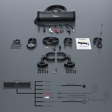 Waterproof Motorcycle Stereo 6 Speakers Audio System Bluetooth 300W Amp FM Radio