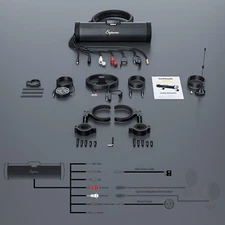 Waterproof Motorcycle Stereo 6 Speakers Audio System Bluetooth 300W Amp FM Radio