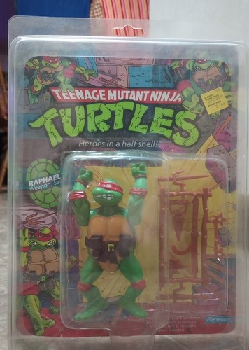 TMNT Ninja Turtles 1988 RAPH 10 Back UNPUNCHED Pla...