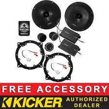 KICKER CSS674 6.75" OEM SPEAKER REPLACEMENT KIT FOR HYUNDAI SANTA FE 2019-2023
