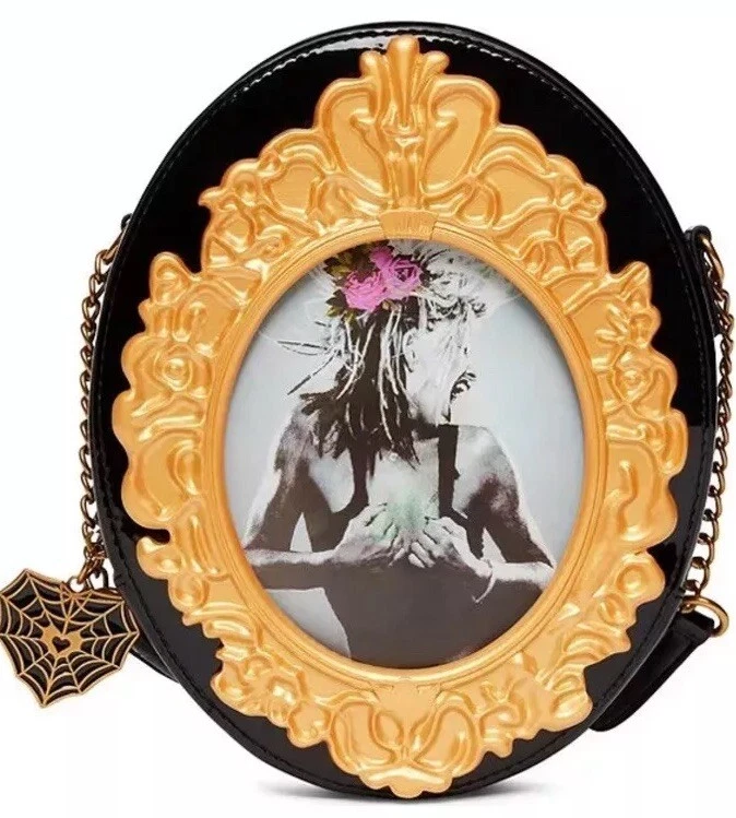 NEW Betsey Johnson Now You See Me Holographic Shifting Crossbody Bag In Black - Image 4 of 4