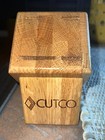 Cutco Wood Oak 4 Slots Knife Block