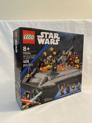 Lego 75334 STAR WARS OBI-WAN KENOBI VS DARTH VADER SET NEW NRFB