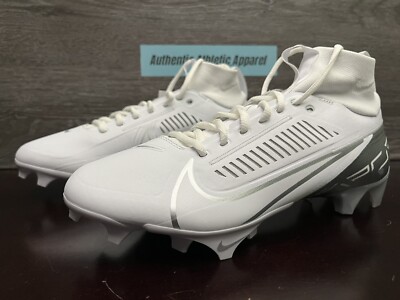 Nike Vapor Edge Pro 360 2 White Silver Football Cleats Men's Size 13 DA5456-102