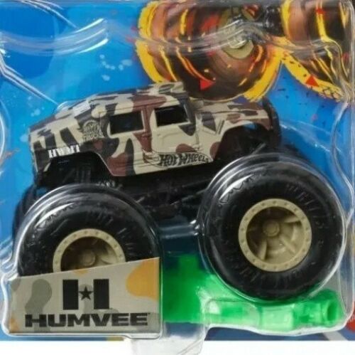 HOT WHEELS MONSTER TRUCKS 2023 HUMVEE 4/5 CRASH LEGENDS 1:64 SCALE DIECAST NEW - Picture 2 of 2