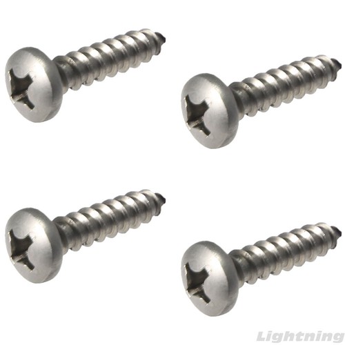Pan Head Sheet metal Screws 316 Stainless Steel Marine Grade #8X1" Qty 100 - 第 1/2 張圖片