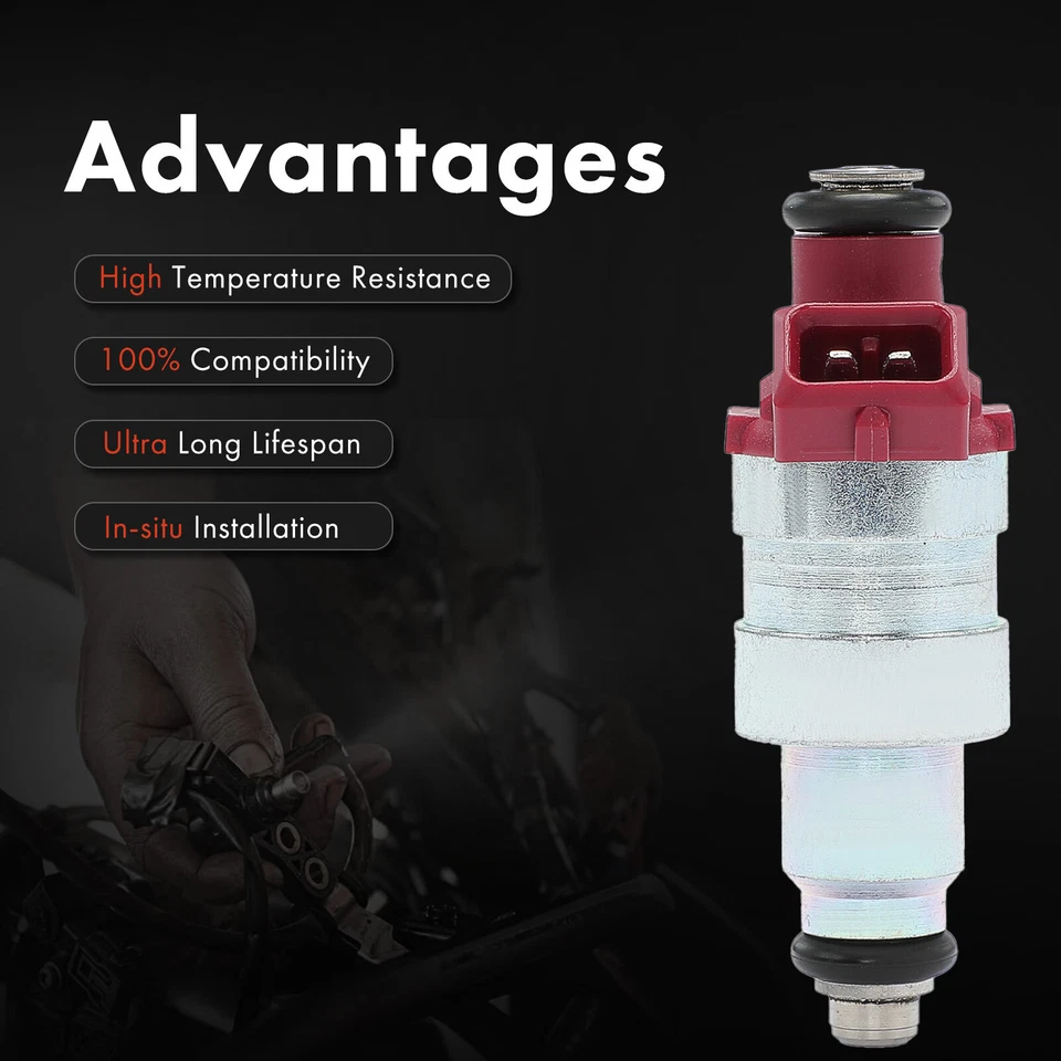 4 piezas inyectores de combustible para Jeep Cherokee Wrangler 1991-1995 Comanche 1991-1992 2,5 L Foto 4 de 4