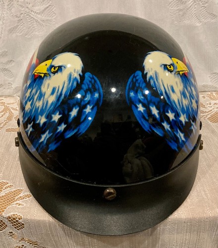 Rodia DOT RHD 200 Helmet American Eagle USA Flag Black Small