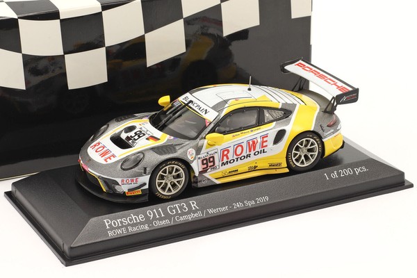 Porsche 911 991 II GT3 R #99 Rowe 24H SPA 2009 Minichamps 410196099 1:43 Olsen-image
