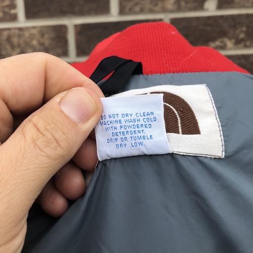The North Face Vintage Brown Label Red Ski Parka Jacket Removable Hood Men’s L - Picture 10 of 15