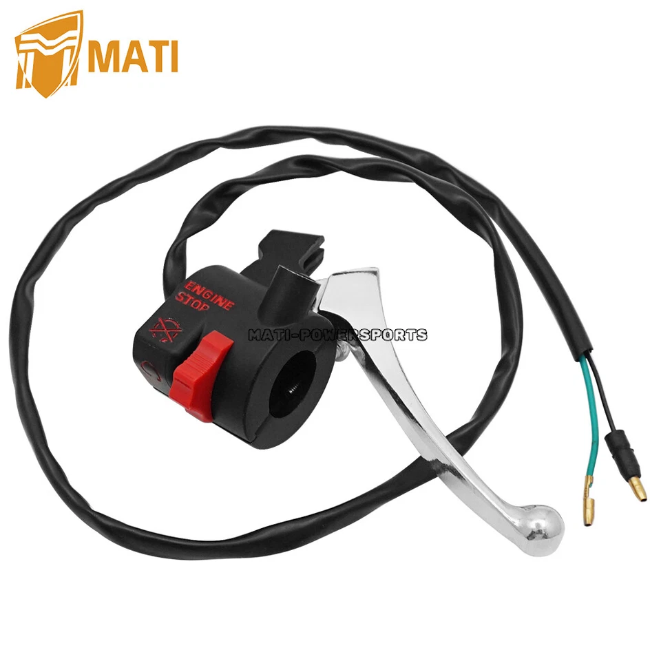 Guidão direito kill start stop interruptor e alavanca de freio para Honda CRF50F 2004-2023 - Imagem 3 de 4