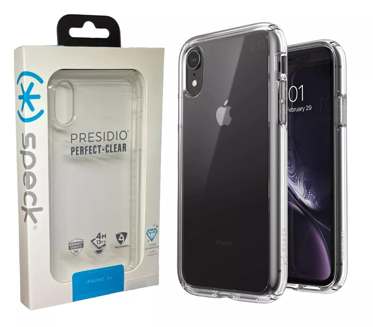 Genuine Speck iPhone XR Clear Case Shockproof Slim Tough Wireless Charging Cover