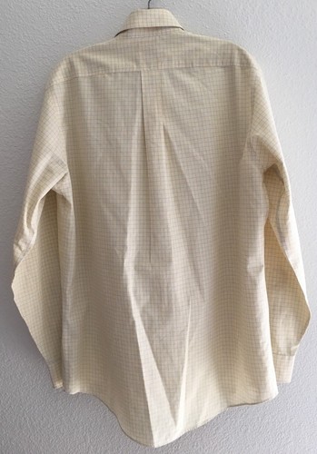 Brooks Brothers Mens Button Down Shirt Size 15 4/5 Original Polo Yellow Plaid - Picture 2 of 5