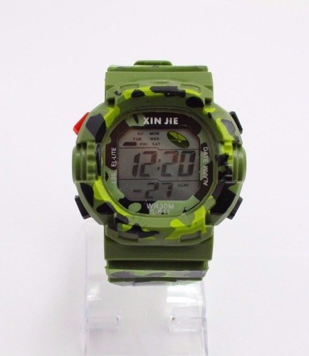 Men's Sport Watch Camouflage Military Design with Digital Display - Picture 4 of 11