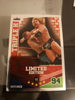 Topps Slam Attax Mayhem 2008 Triple H Limited Edition Catch Card