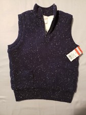 Cat Jack Boys' Size Extra Small Navy Blue Sherpa Lined Vest