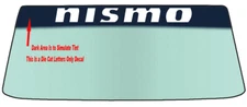 FITS NISSAN NISMO WINDSHIELDS BANNER DIE CUT VINYL DECAL WITH APPLICATION TOOL