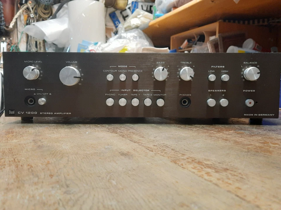 Dual CV 1200 Stereo Verstärker/Amplifier, 2x40/60W, 230V, Vintage, Germany - Bild 4 von 4